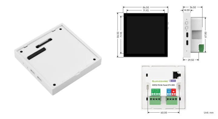Connecteur de caméra ESP32-P4 VS RELAYS RELAIS ETHERNET