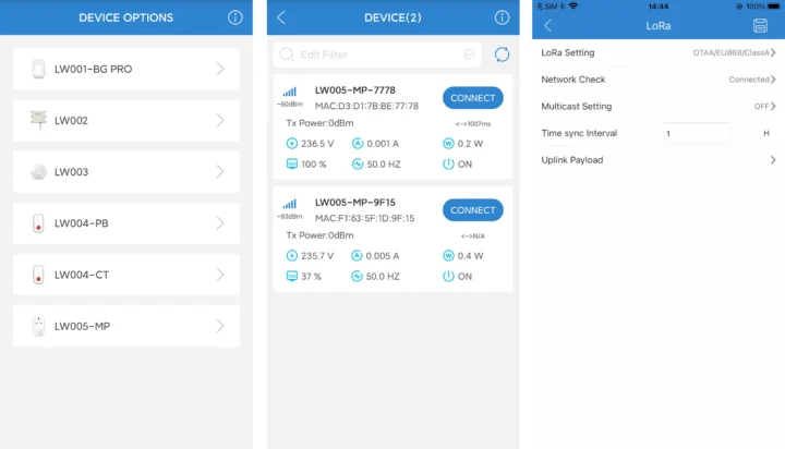 Application Mklora Android iOS