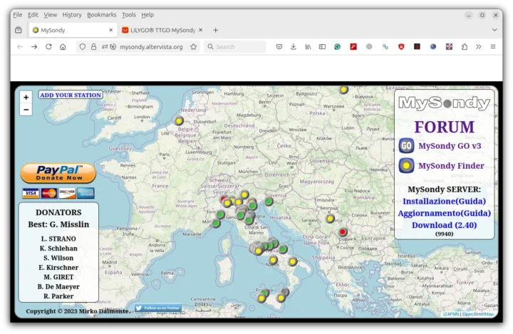 MySondy Map Tracking Ballons météo