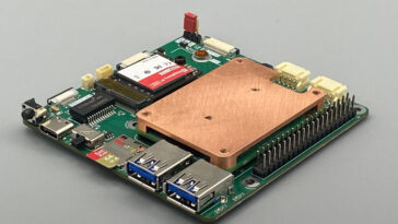 BentoIO-CMX1 low-profile RPi CM5 carrier board