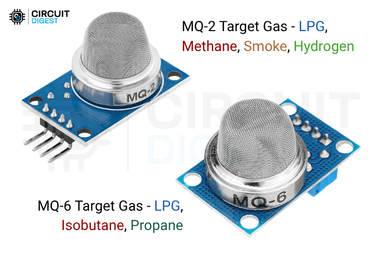 Capteurs MQ-2 et MQ-6