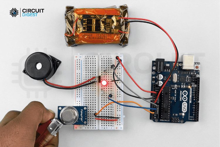 Détecteur de fuite de gaz Arduino Démo de travail avec capteur MQ-5