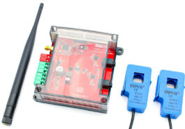 AgroSense 2-Channel LoRaWAN AC Current Monitor with two CT clamps
