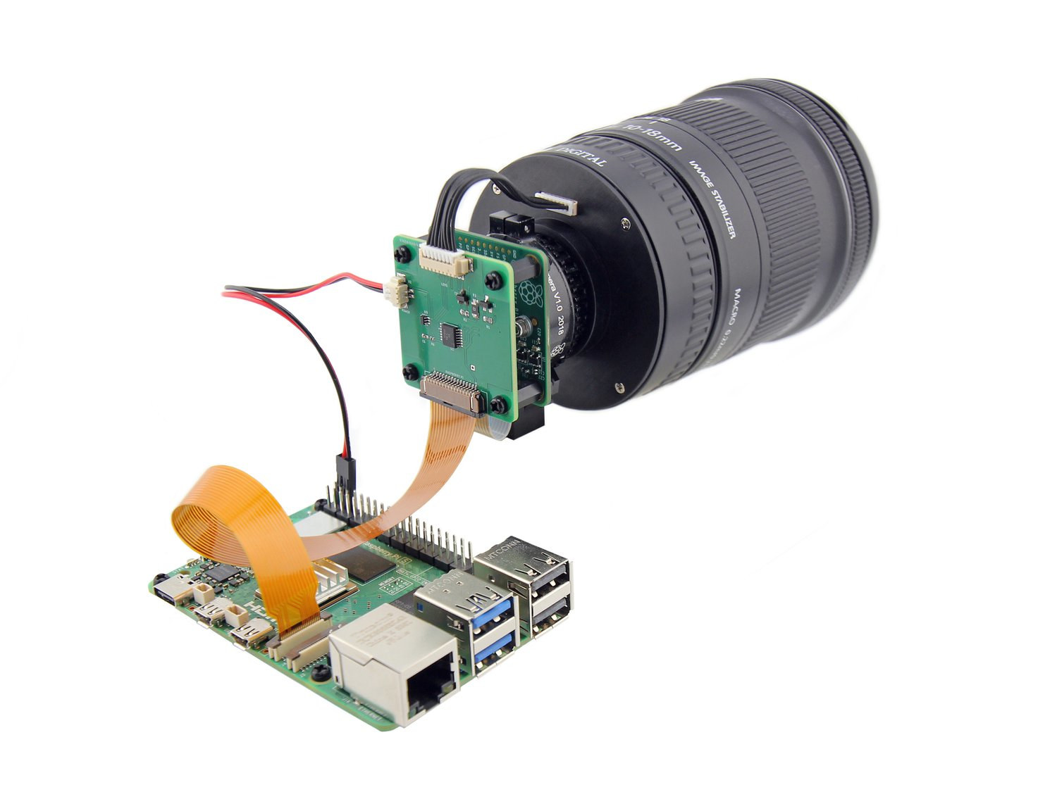 Raspberry Pi HQ Camera with Canon EF/EFS lens