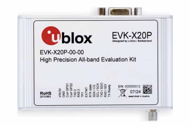 Kit d'évaluation GNSS de haute précision EVK-X20P
