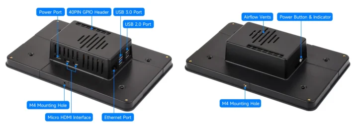 Case Waveshare pour les diplômes de Raspberry Pi 5 et 7 pouces
