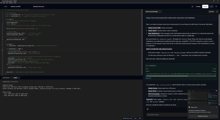 Système de sécurité à domicile avec Arduino