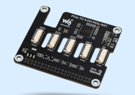4 Ch PCIe FFC Adapter Board for Raspberry Pi 5