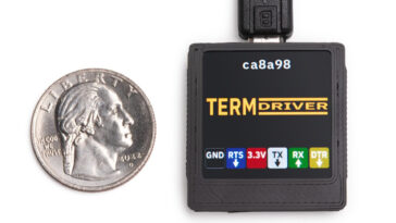 TermDriver 2 USB-to-serial debug board display