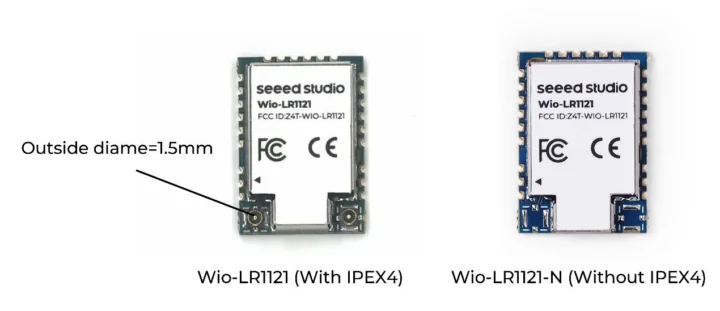 Connecteur IPEX4 du module LR1121
