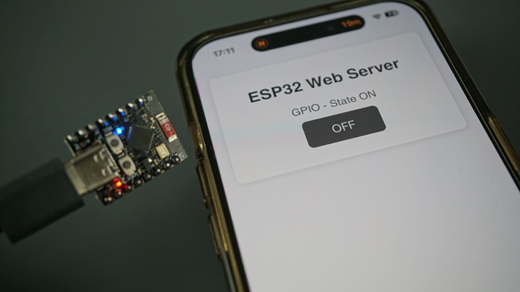 ESP32 C3 Contrôle du serveur Web Supermini LED à bord