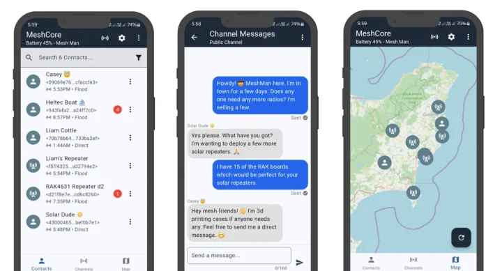 Application Android Meshcore