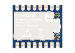 Core1121-LF/HF multi-band LoRa module with castellated and through holes
