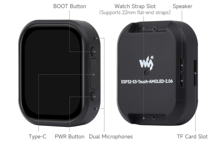 Interfaces de montre intelligente ESP32 S3