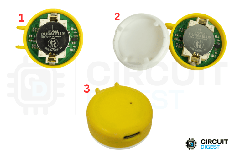   Assemblage de pendentif de qualité de l'air portable