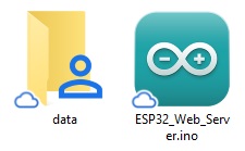 ESP32 Littlefs Web Server Créer un dossier de données