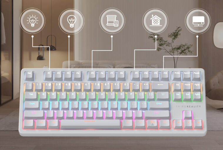 ThirDreality MK1 : clavier mécanique intelligent avec protocole Matter et contrôle domotique intégré 1 Matter-enabled mechanical keyboard