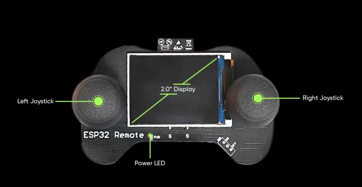 ESP32 S3 Robot Car Joystick Top