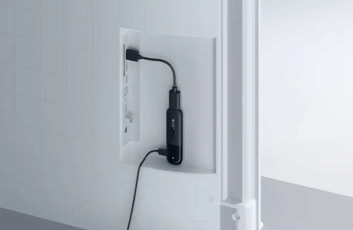 Amlogic S905X5M TV Stick connecté au téléviseur HDMI