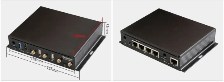 Roupberry PI CM5 5G Routeur en métal