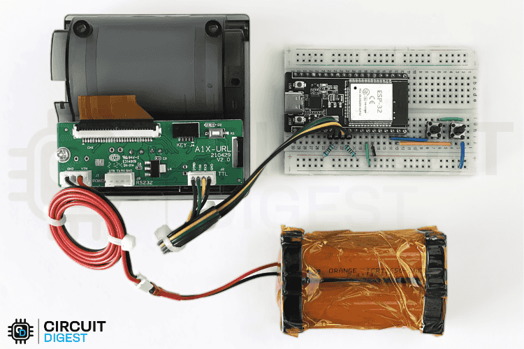 Imprimante thermique complètement assemblée ESP32