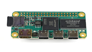 Icepi Zero Lattice ECP5 FPGA board Raspberry Pi Zero form factor