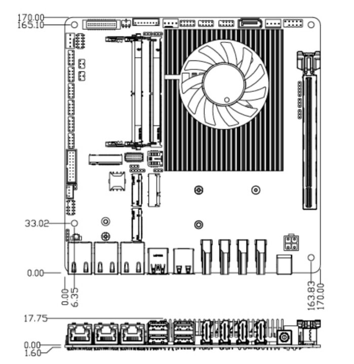 Dimensions du MTX-ARH1