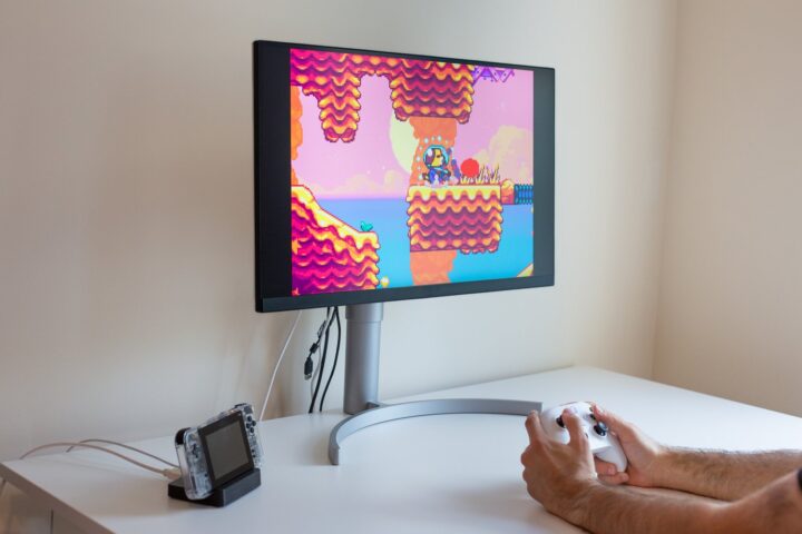 Game Bub V3 connecté au grand écran