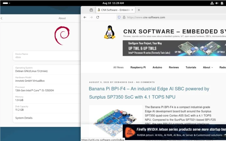 Debian Linux 13 VirtualBox