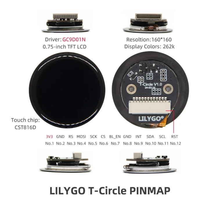 Lilygo t Circle Pinout