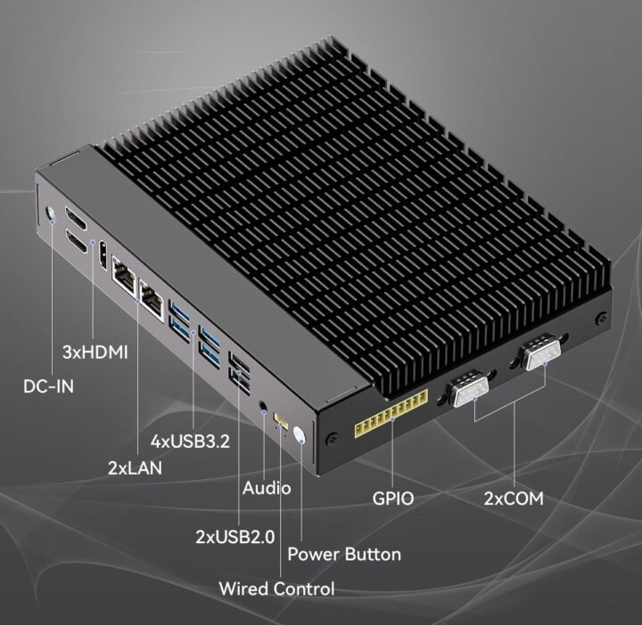 Intel N97 Core i3-N305 Mini PC avec en-tête GPIO