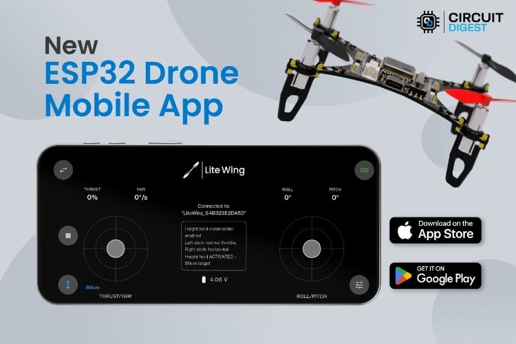 LiteWing ESP32 Drone: New Mobile App