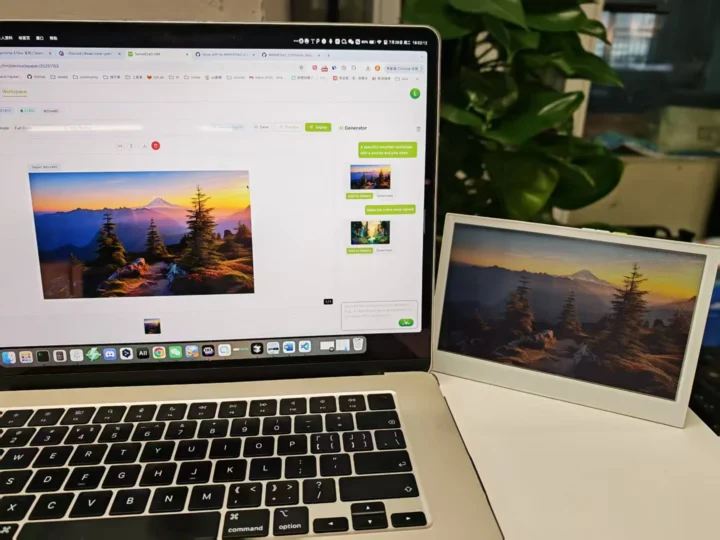 SENSECRAFT HMI AI IMAGE généré E Affichage d'encre