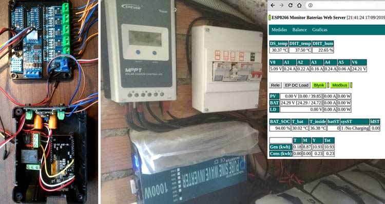 Système de surveillance de la batterie au lithium à base d'IoT pour l'installation solaire à l'aide d'ESP8266