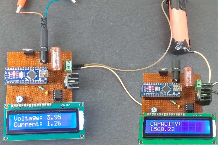   Tester de capacité de batterie au lithium 18650 utilisant Arduino