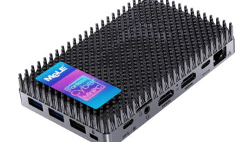 MeLE Cyber X1 fanless mini PC plastic heatsink