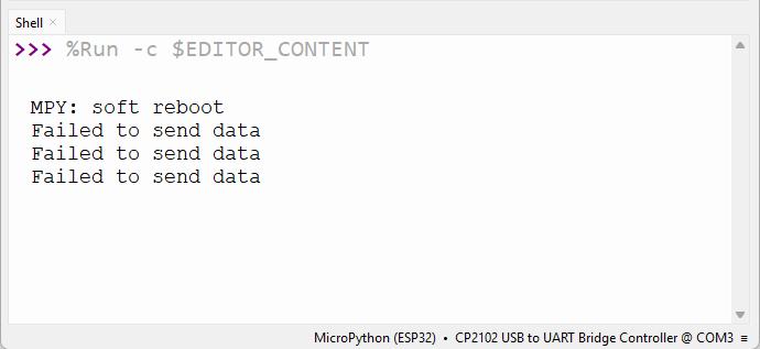 ESP32 Sender ESP-NOW - Échec de l'envoi