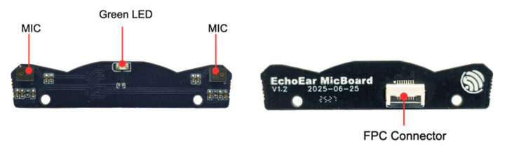 Échoear Micboard View avant et arrière