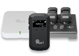 Auri RX1 Receiver, TX2N 2 Channel Transmitter, and Docking Station