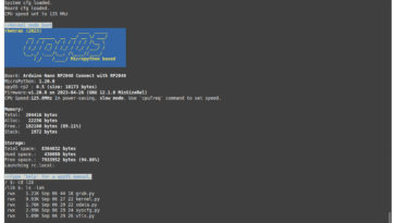 upyOS Arduino Nano RP2040 Connect