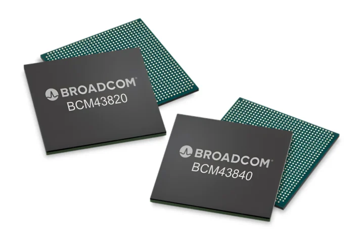 Puces de point d'accès WiFi 8 d'entreprise Broadcom BCM43820 BCM43840