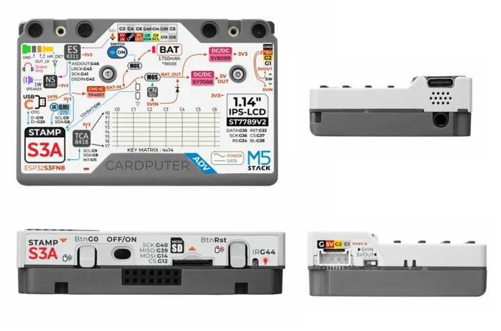 Fond et ports Cardputer-Adv