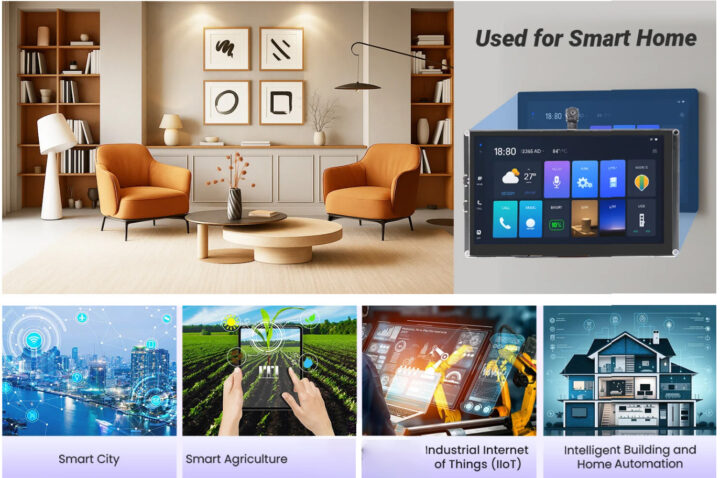 CrowPanel Advanced 7 pouces ESP32 P4 HMI AI Applications d'affichage