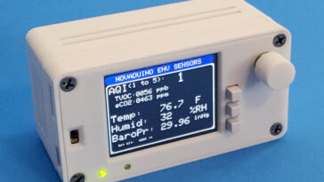 Novaduino environmental and air quality sensor Kit running Arduino firmware