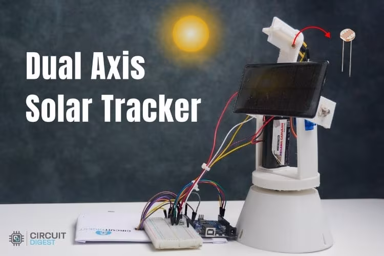 Système de suivi solaire à deux axes utilisant Arduino 1 Dual Axis Solar Tracker