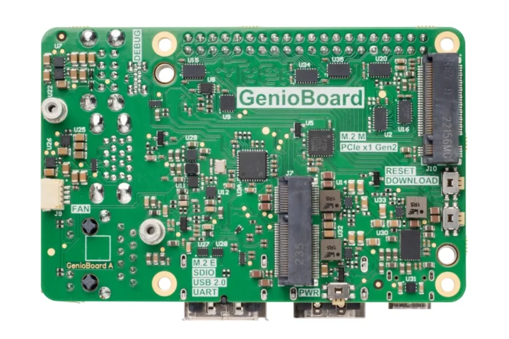 Prises M.2 inférieures GenioBoard