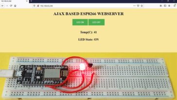AJAX based Webserver on ESP8266