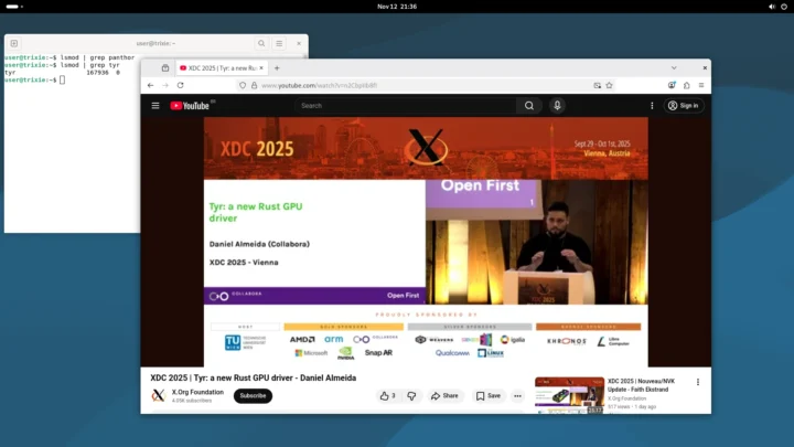 GNOME sur Tyr Firefox YouTube