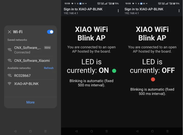 Démo du point d'accès FlashESP ESP32-S3