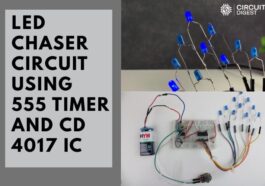 Built an LED Chaser Circuit Using a 555 Timer and CD4017 IC
